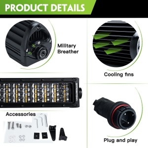 50'' 768W Curved LED Light Bar