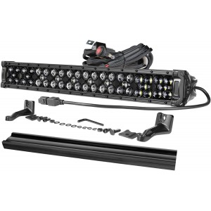 20'' 320W LED Light Bar with Wiring Harness and Black Cover